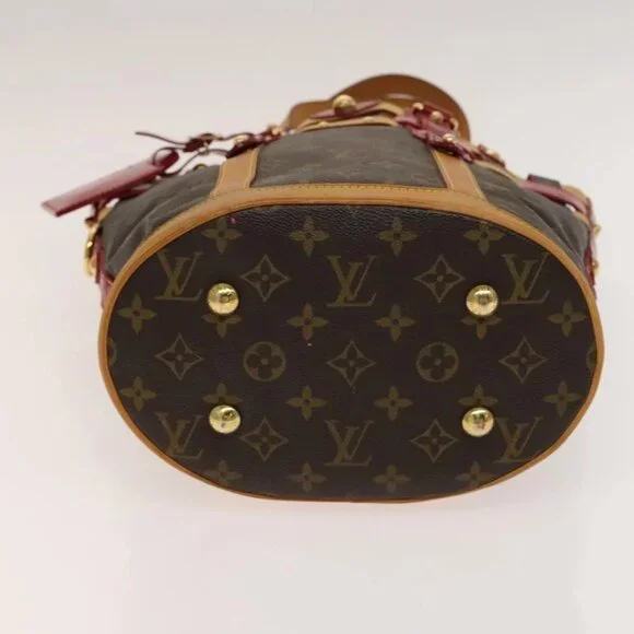 LOUIS VUITTON Monogram Ruby Neo Bucket Tote Bag Red M95613 LV Auth 139320 - Picture 5 of 16